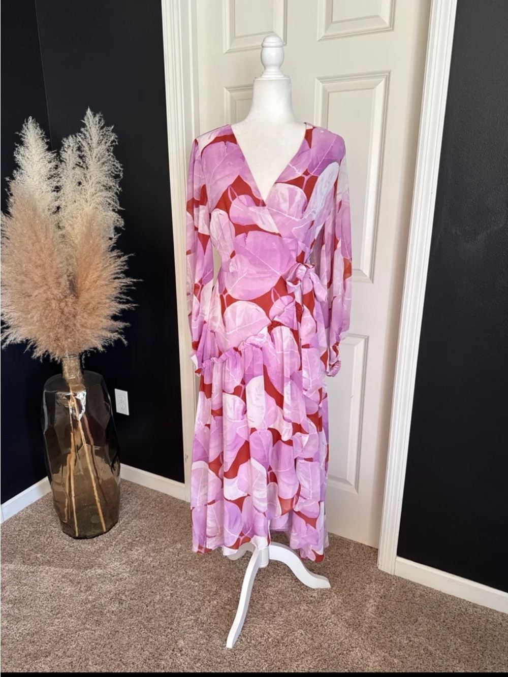 Anthropologie Hutch Geo Wrap Maxi Dress size Small - Picture 2 of 12